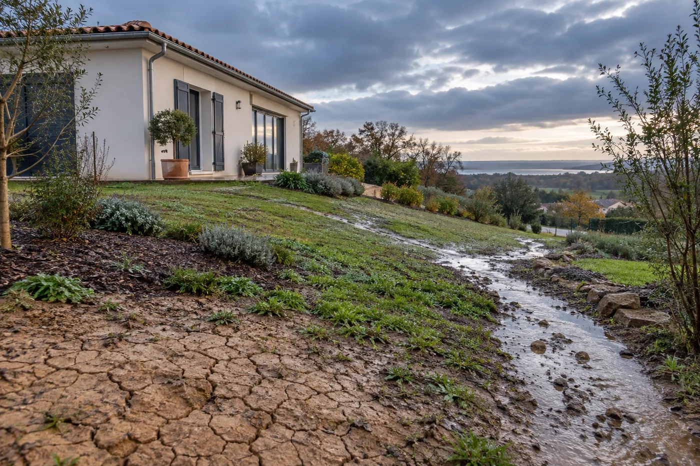 Illustration : Terrain argileux en Gironde : que vérifier avant de drainer ?